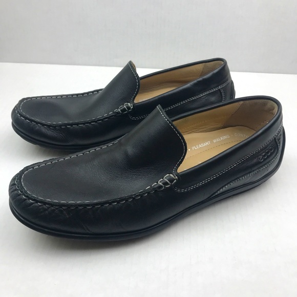 Ecco Men's Classic Leather Slip On Moccasin -9-9.5